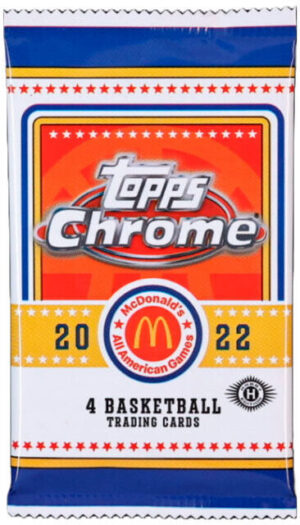 2022 Topps Chrome McDonald's All American Basketball Hobby Pakke - One Pack