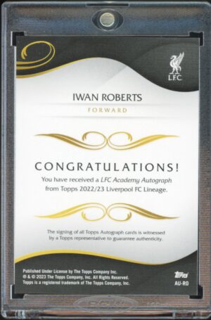 Topps Liverpool Lineage 2022/23 - Iwan Roberts 1st Bowman #AU- RO