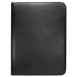 VIVID 9-POCKET ZIPPERED PRO-BINDER: BLACK