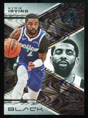 2022 Panini Black Kyrie Irving #14 Silver Swirl /75