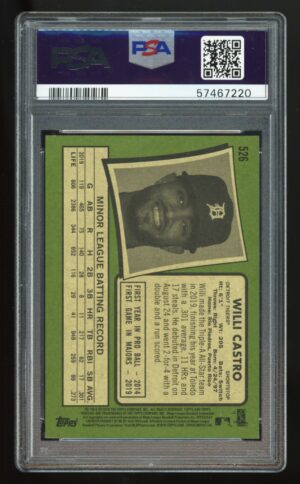 2020 Topps Heritage #526 Willi Castro RC PSA 9