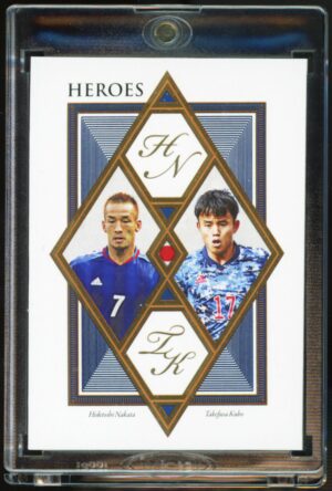 2021 Futera Unique Hidetoshi Nakata & Takefusa Kubo SSP Heroes /15