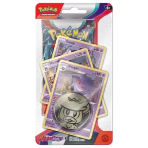 Pokemon Scarlet and Violet Premium Checklane blister pack (Gengar, Haunter, Gastly)