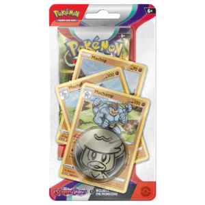 Pokemon Scarlet and Violet Premium Checklane blister pack (Machamp, Machoke, Machop)