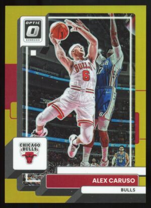 2022-23 Panini Donruss Optic Alex Caruso #54 Gold Prizm /10 Chicago Bulls