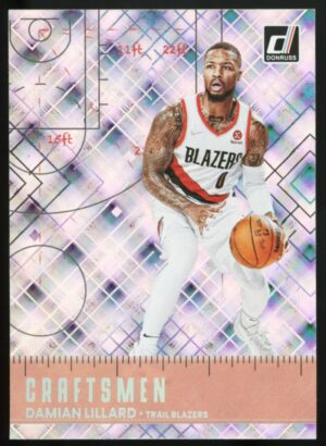 2022-23 Panini Donruss Craftsmen Diamond Damian Lillard #9 Trail Blazers