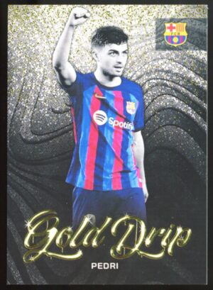 2022-23 Topps FC Barcelona Team Set Gold Drip Pedri #48