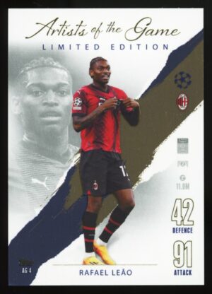 2023-24 Topps Match Attax rafael leao Artists of the Game Limited Edition