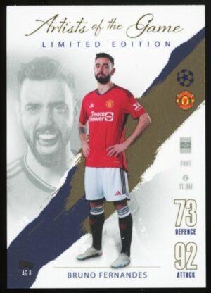 2023-24 Topps Match Attax Bruno Fernandes Artists of the Game Limited Edition