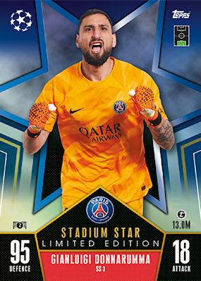 2023-24 Match Attax UEFA Gianluigi Donnarumma Stadium Star Limited Edition PSG