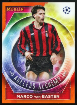 2022-23 Topps Merlin Marco Van Basten #AA-7 Ageless Alchemy Orange /25 AC Milan