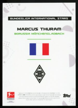 2021-22 Topps Marcus Thuram Bundesliga International Stars Red /49