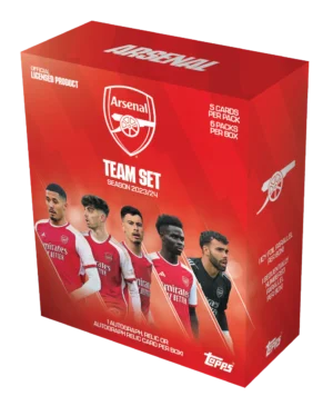 2023-24 Topps Soccer Arsenal Team Set Box