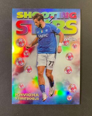 2023-24 Topps Chrome UEFA1998 Shooting Stars #98-6 Khvicha Kvaratskhelia