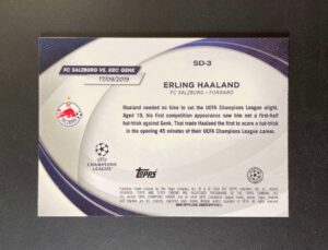 2023-24 Topps Chrome UEFA Club Competitions Starball Debuts Erling Haaland #SD-3