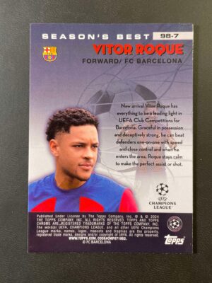 2023-24 Topps Chrome UEFA 1998 Shooting Stars #98-7 Vitor Roque