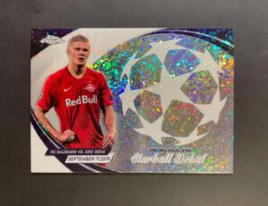 2023-24 Topps Chrome UEFA Club Competitions Starball Debuts Erling Haaland #SD-3