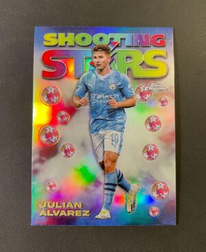 2023-24 Topps Chrome UEFA 1998 Shooting Stars #98-8 Julian Alvarez