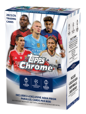 2023-24 Topps Chrome UEFA Club Competitions Soccer Value Blaster Box