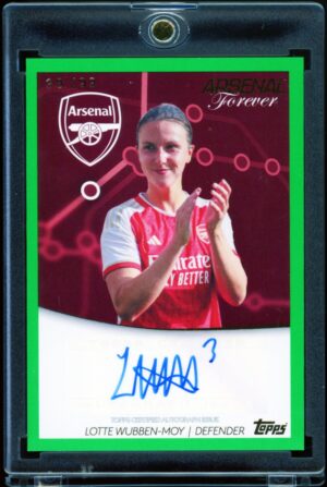 2023-24 Topps Arsenal Forever Lotte Wubben-Moy Green /99 Auto #AW-WM