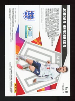 2020-21 Panini Mosaic UEFA Euro Give and Go Mosaic Green #6 Jordan Henderson