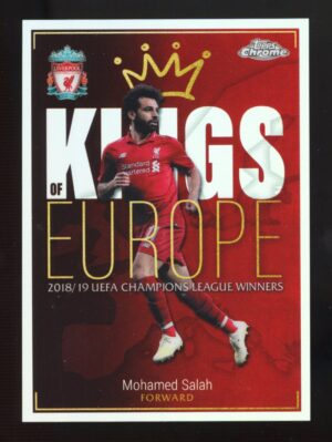 2023-24 Topps Chrome Liverpool MOHAMED SALAH Kings of Europe Base #KE-14