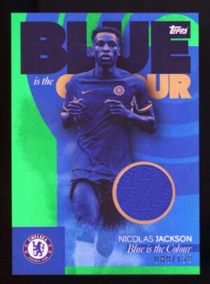 2023-24 Topps Chelsea Team Set Nicolas Jackson Blue Is The Colour Relic  /150 #BR-NJ