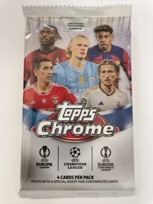 2023/24 Topps Chrome UEFA Club Competitions Soccer Value Blaster Pack