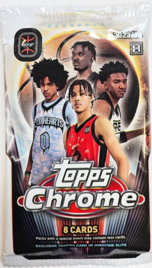 2023/24 Topps Chrome Overtime Elite Basketball Hobby - One Pack