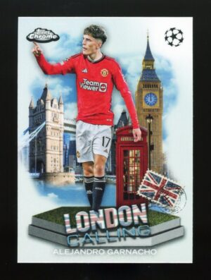 2023-24 Topps Chrome UEFA London Calling Alejandro Garnacho #LC-9