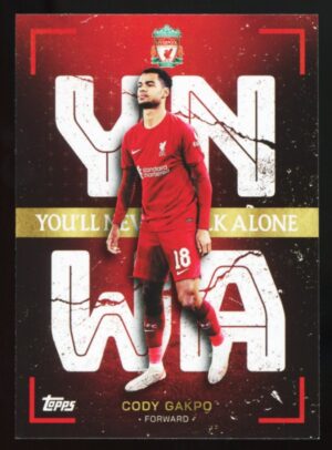 2022-23 Topps Liverpool FC Team Set YNWA Cody Gakpo #44 ¨You Never Walk Alone¨