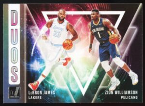 2021-22 Panini Donruss Duos LeBron James / Zion Williamson #1