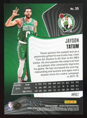 2023-24 Panini Revolution Jayson Tatum #35 IMPACT /149 Boston Celtics