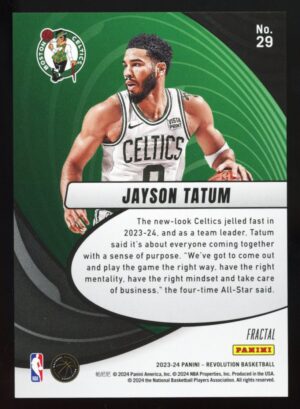 2023-24 Revolution JAYSON TATUM #29 Vortex Fractal Boston Celtics