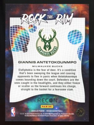 2022-23 Recon Rock the Rim #7 Giannis Antetokounmpo