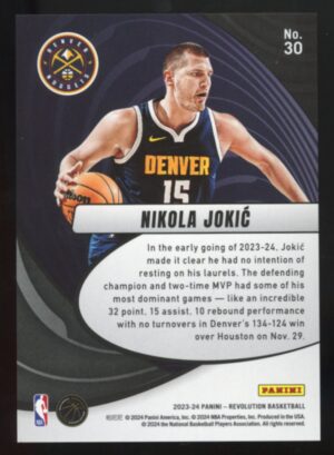 2023-24 Revolution Vortex Nikola Jokic #30