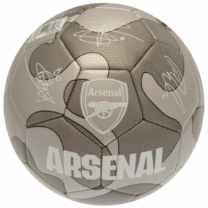 Arsenal FC Camo Fodbold m. Autografer – Str. 5