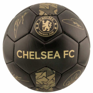 Chelsea FC Sig Gold Phantom Fodbold m. Autografer - Str. 5