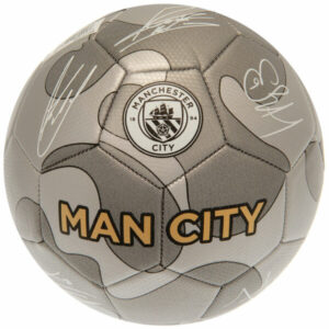 Manchester City FC Camo Fodbold m. Autografer - Str. 5