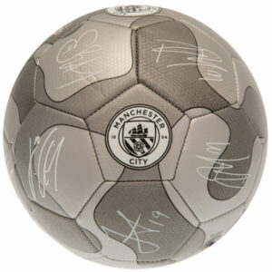 Manchester City FC Camo Fodbold m. Autografer - Str. 5