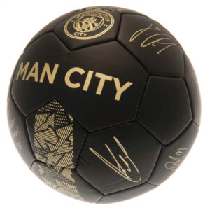 Manchester City FC Gold Phantom Fodbold m. Autografer - Str. 5