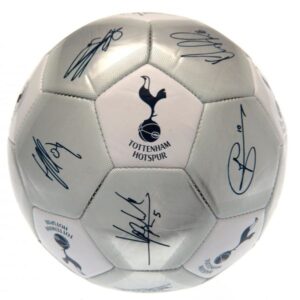 Tottenham Hotspurs FC Sig Sølv Fodbold - Str. 5