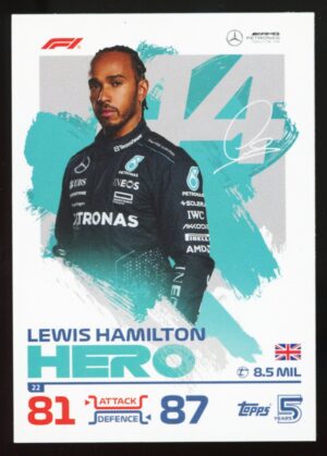 Topps Turbo Attax F1 2024 Lewis Hamilton Hero #22