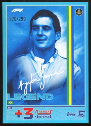 Topps Turbo Attax 2024 F1 #333 Ayrton Senna Legend Blue /299