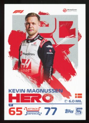 2024 Topps Turbo Attax F1 kevin Magnussen Hero #97