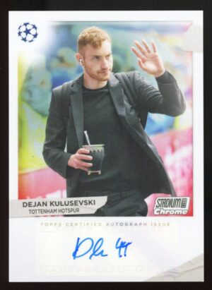 2022-23 Stadium Club Chrome UEFA Dejan Kulusevski #BTL-DK Behind the Lens Auto