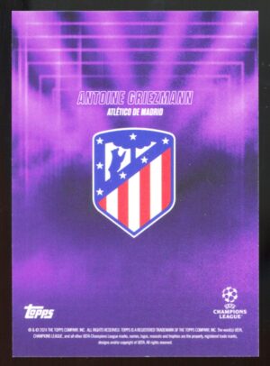 2022-23 Topps UEFA Showtime Antoine Griezmann Purple /25