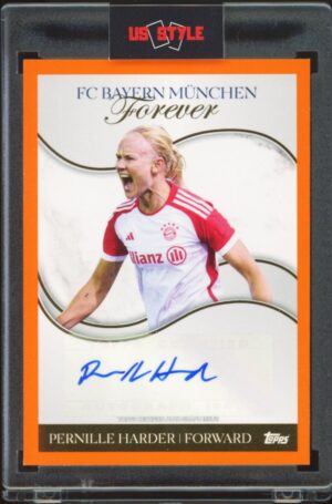 2024 Topps Bayern Munchen Forever Pernille Harder #WA-PH Auto Orange /25