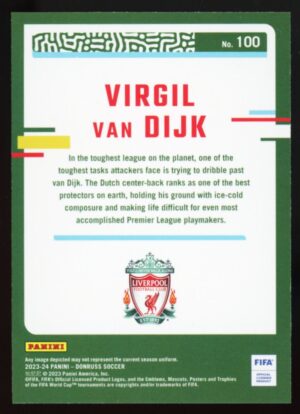 2023-24 Donruss Soccer FIFA #100 Virgil van Dijk