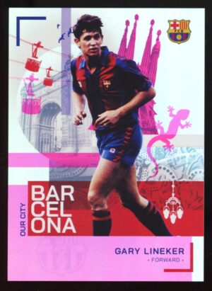 2022-23 Topps Barcelona GARY LINEKER #31 Our City PINK /99